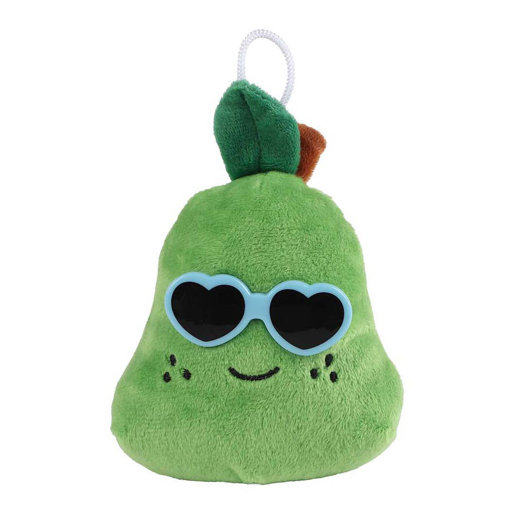 Menú esponjoso peluche fruta con gafas de sol - 6cm