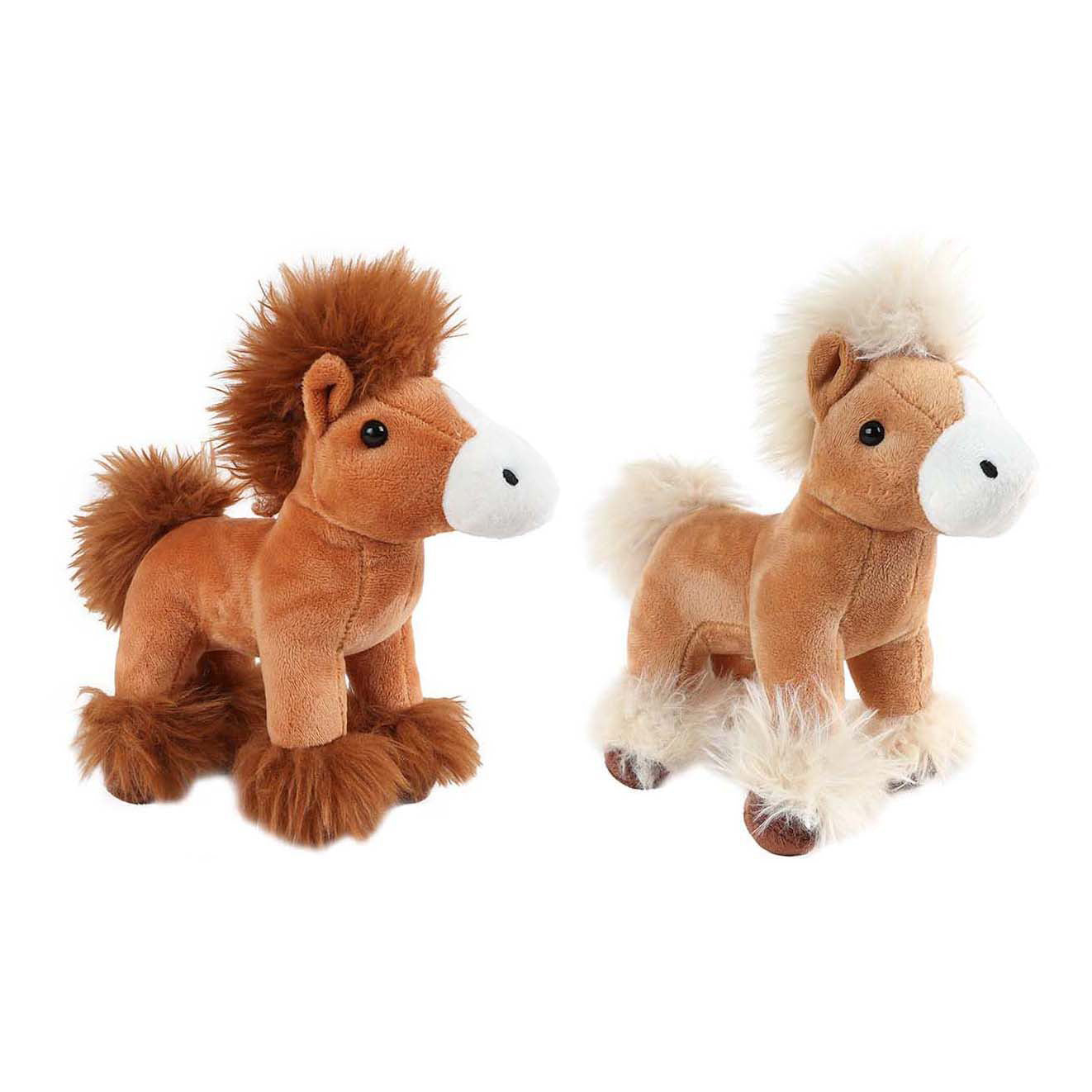 Caballo de peluche Llévame a casa de pie - 20cm