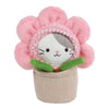 Peluche gato en maceta Llévame a casa - 16cm
