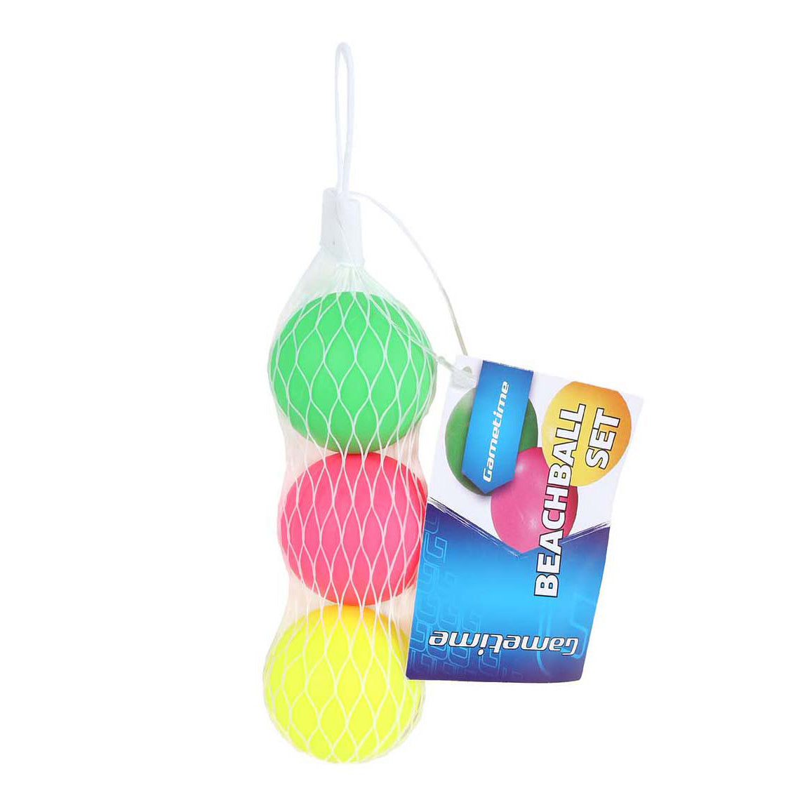 Palloni da spiaggia Gametime in sacchetto a rete - 3 pz.