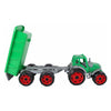 Tractor 2 juegos con remolque verde - 52cm
