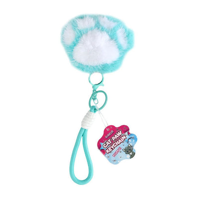 Zampa di gatto glamour portachiavi soffice