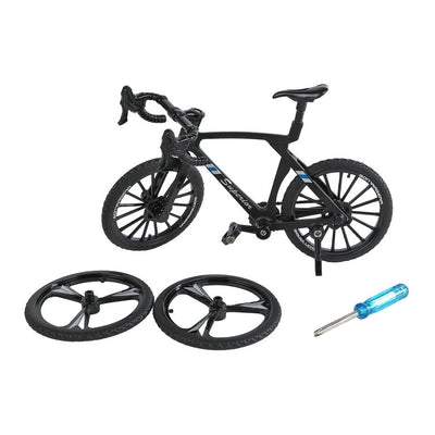 Bicicleta de carreras de metal con ruedas de repuesto - 10cm