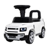 Auto da passeggio Land Rover bianca con audio - 67 cm