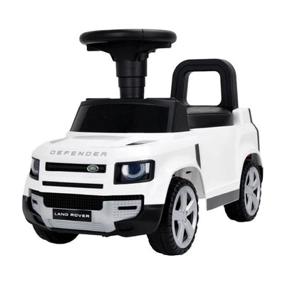 Auto da passeggio Land Rover bianca con audio - 67 cm