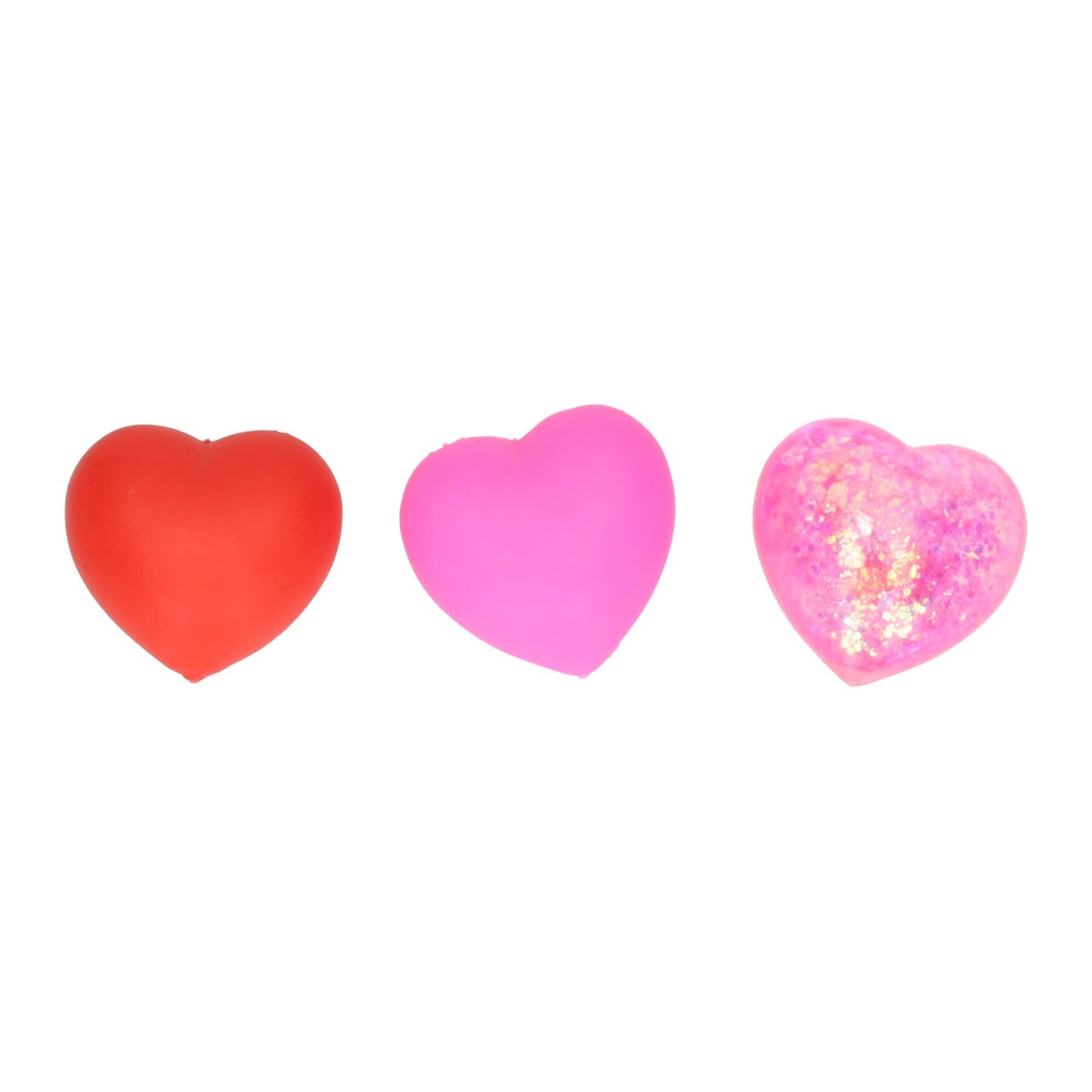 Cuori sensoriali squishy 4cm - 3pz.
