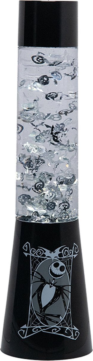 Paladone Lámpara de flujo Pesadilla antes de Navidad 33 cm - Lámpara de ambiente con licencia oficial de Disney, coleccionable de Halloween con decoraciones flotantes de papel de aluminio -