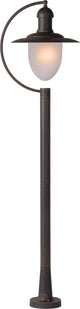 Lucide aruba - lampione - ø 25 cm - 1xe27 - ip44 - marrone ruggine