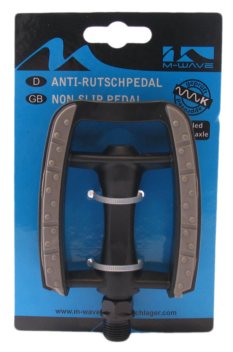 M-wave pedaalset anti-slip kunststof - zwart