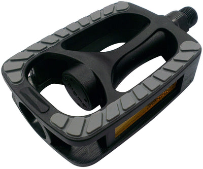 Marwi Juego de pedales SP-813 PP con incrustación gris antideslizante negro (embalaje de taller)