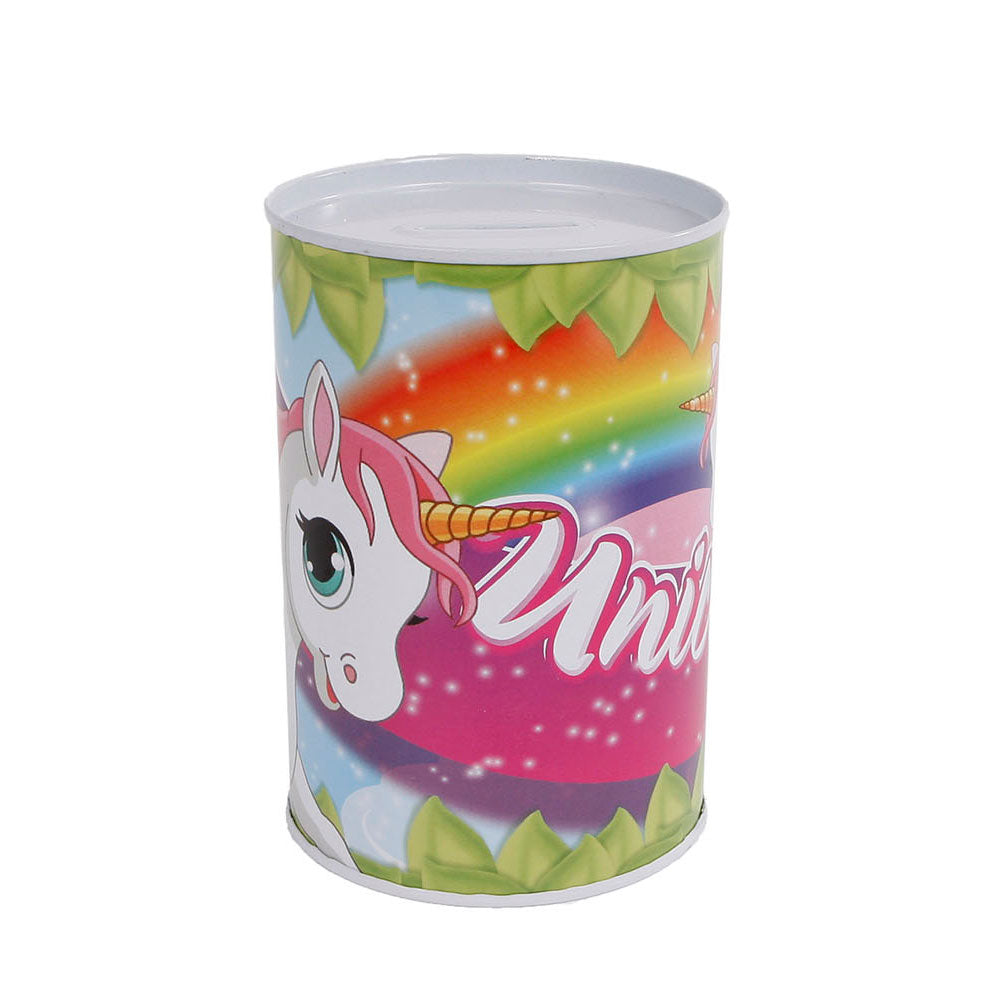 Box de dinero unicornio de metal