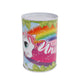Box de dinero unicornio de metal