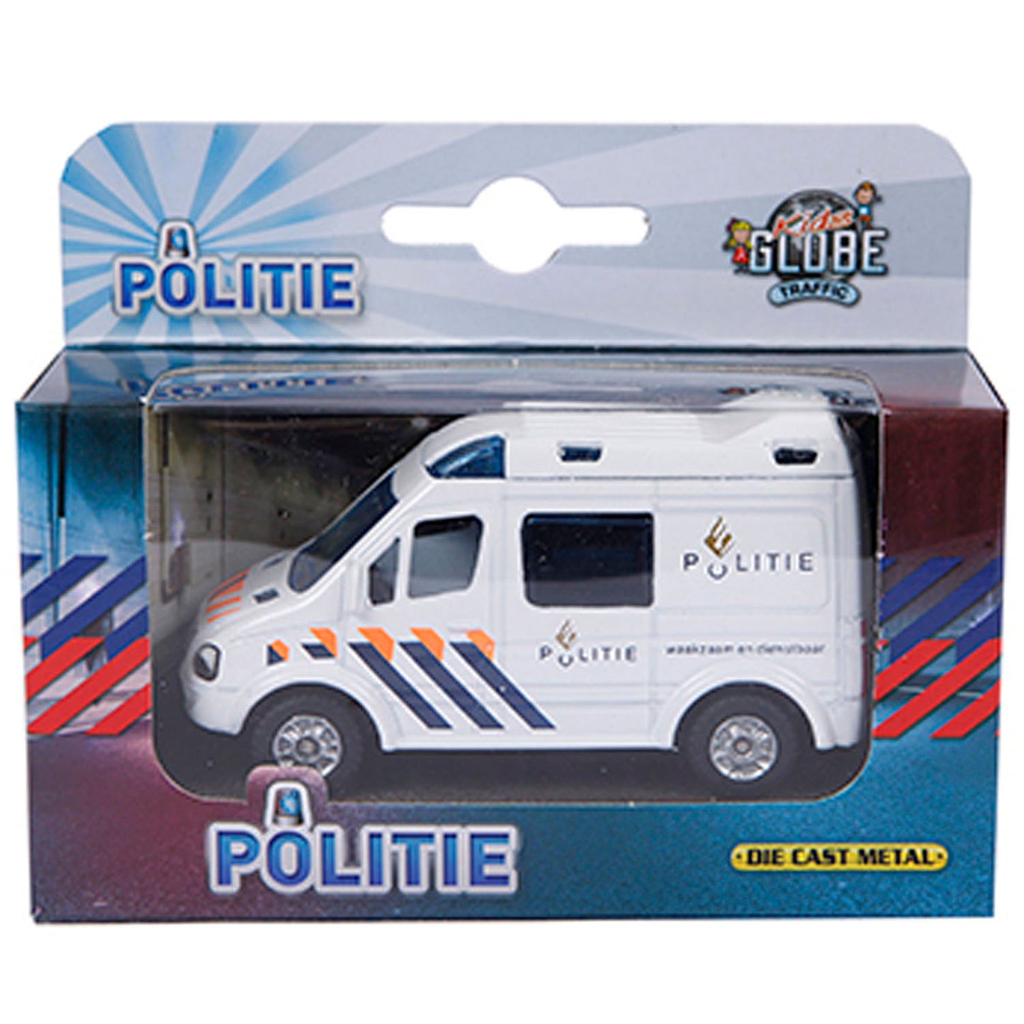 Kids Globe Die Cast Police Car NL, 8 cm