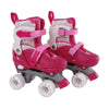 Patinillos de rodillos de streing Rider Rosa ajustable, tamaño 31-34