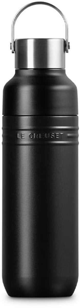 Le Creuset botella para beber de doble pared para llevar 0,5 litros negro mate