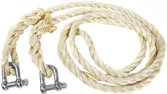 Ad abschleppseil sisal sisal rope with shackles u.flag up to 2.500kg