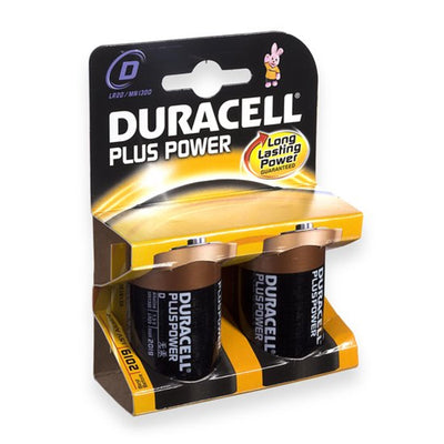 Pilas duracell plus r20 d 1.5v