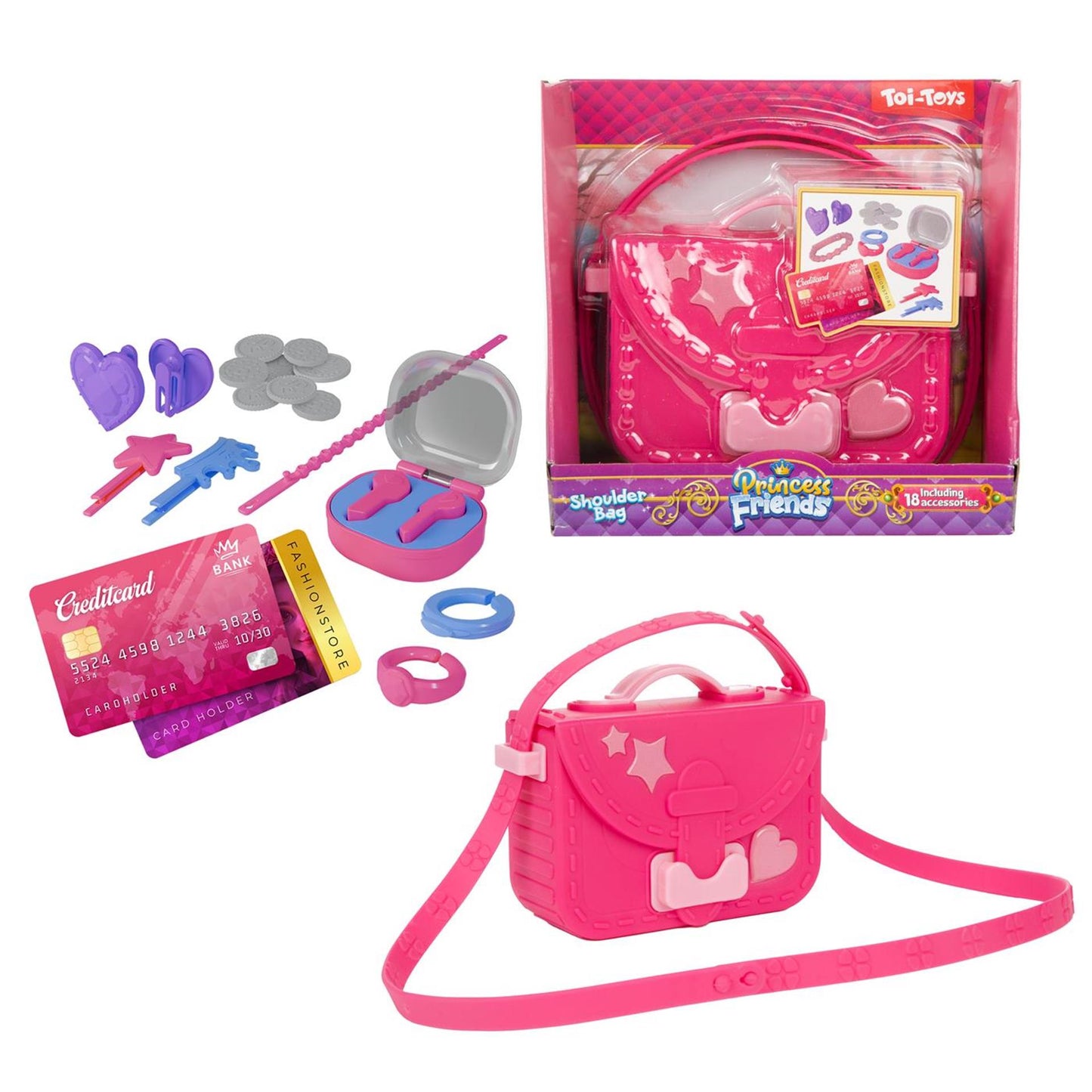 Borsa a tracolla Toi-Toys Princess Friends 12 pezzi