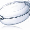 Pirofila ovale in Pyrex con coperchio 5,8 l