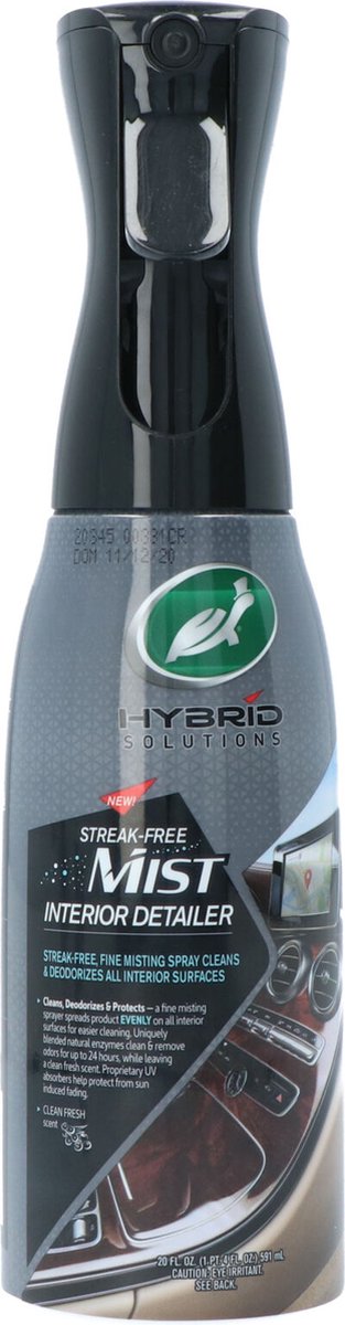 Soluciones híbridas de cera Turtle para detalles de interiores - limpiador de interiores - sistema de dosificación único - distribuye uniformemente - limpia, neutraliza olores y protege - hasta 24 horas - 591ml