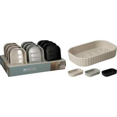 Soluzioni per il bagno Portasapone in plastica 13x8x3cm