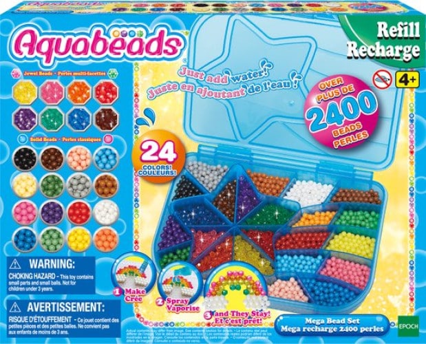 Brand unit AquaBeads refilling in suitcase mega pearl package