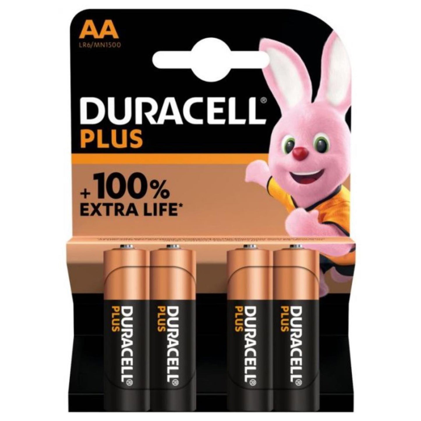 Duracell aa batterij plus power boost kaart a 4