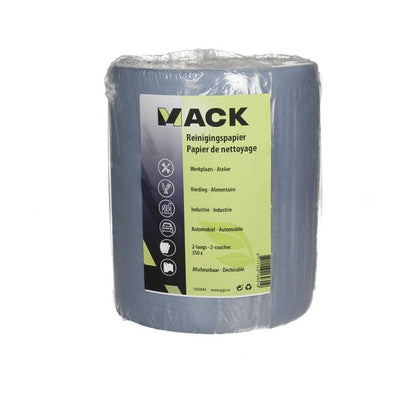 Mack 1069844 - rotolo domestico blu 350 fogli 19 x 20 cm 2 strati | 10 pezzi