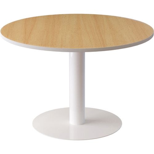 Ronde tafel paperflow easyoffice melamine, staal beuken