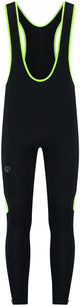 Pantaloncini ciclismo uomo Rogelli Core Colour - bretelle - nero giallo fluorescente - s