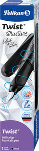 Penna stilografica Pelikan twist struttura nera m