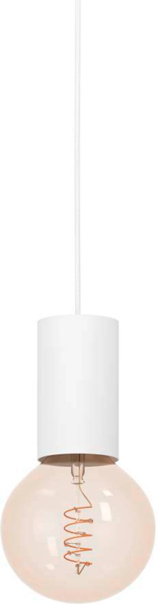 Eglo pozueta 1 lámpara colgante - e27 - ø 6,5 cm - blanco - acero