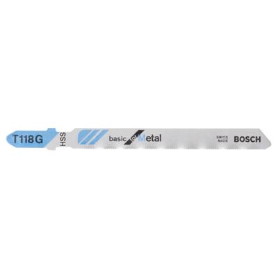 Bosch accessoires 5x basic voor metaal decoupeerzaagblad t118g - 2608631012