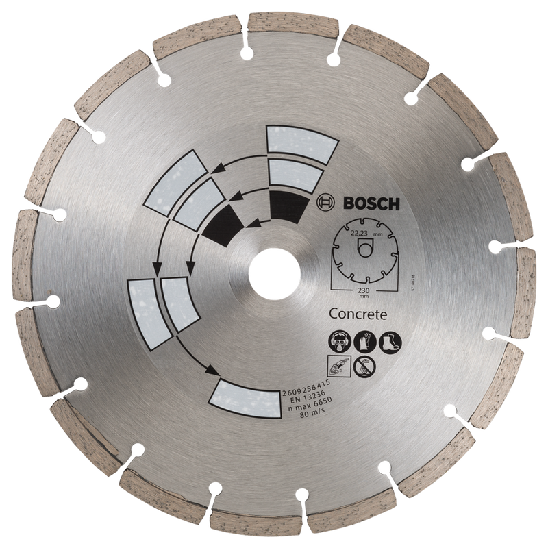 Accessori Bosch Disco da taglio diamantato per cemento | 230mm-2609256415