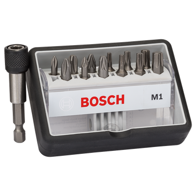 Juego de puntas de accesorios Bosch | extraduro m1 | línea robusta | 13 piezas | 2607002563 - 2607002563