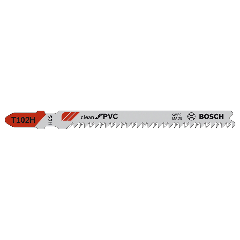 Accessori Bosch lama per seghetto alternativo hcs t102h clean per pvc | 2 pezzi - 2609256c57