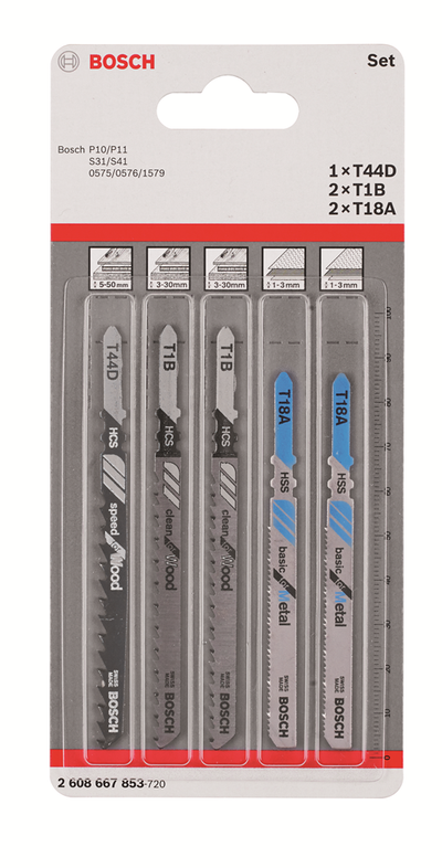 Bosch accessoires set tt-shank (wood metal) - 2608667853