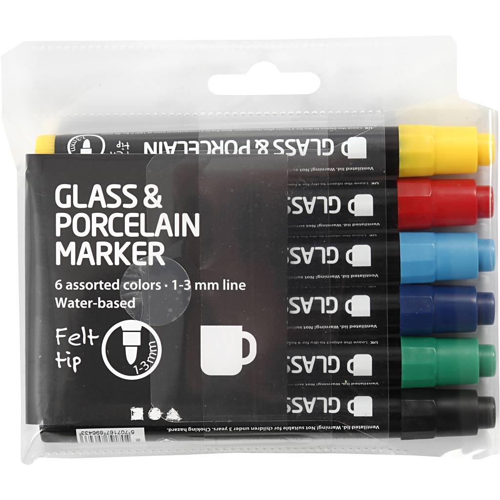 Creative Company Glasen Porcelain States Semi Covering, 6st.