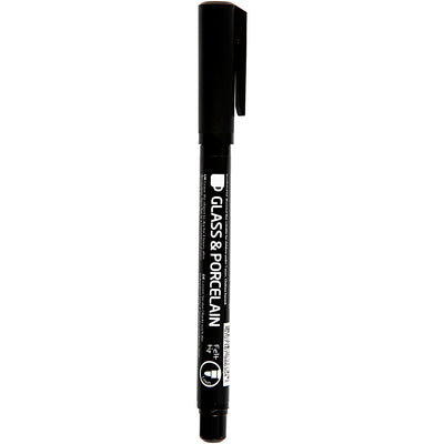 Creative Company ContourStift per vetro e porcellana Black, linee di linea 1-3 mm