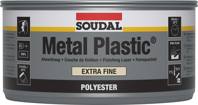 Soudal metallo plastica extra fine | mastice poliestere | 2 kg | bianco | 30035 - 103425