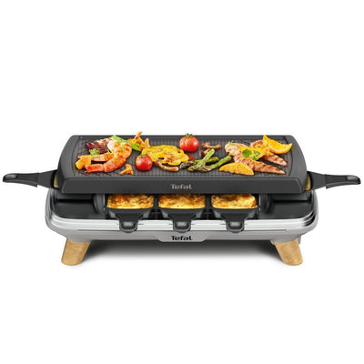 Tefal tefal re610d 3in1 legno in acciaio inossidabile in acciaio nera per 8 persone