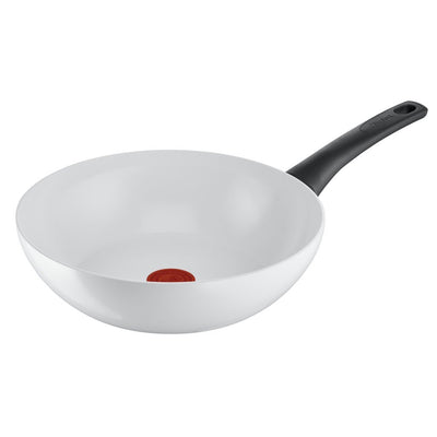 Tefal Kookgerei Tefal Ceramic Control Wok 28 cm Wit