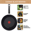 Tefal c47619 change black keramische wokpan 28 cm zwart