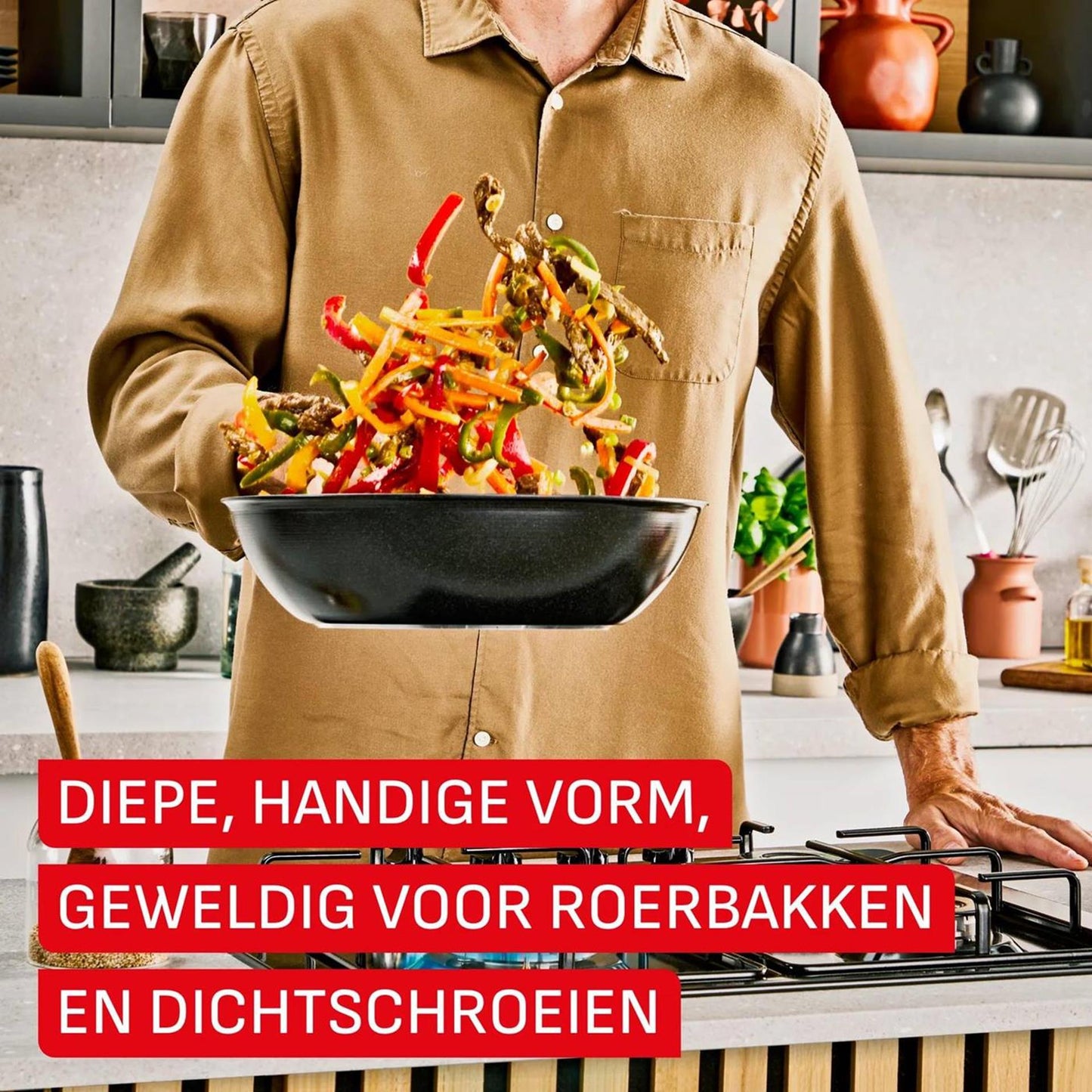 Sartén wok cerámica tefal excelence ø28cm