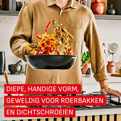 Tefal excellence ceramic wok pan ø28cm