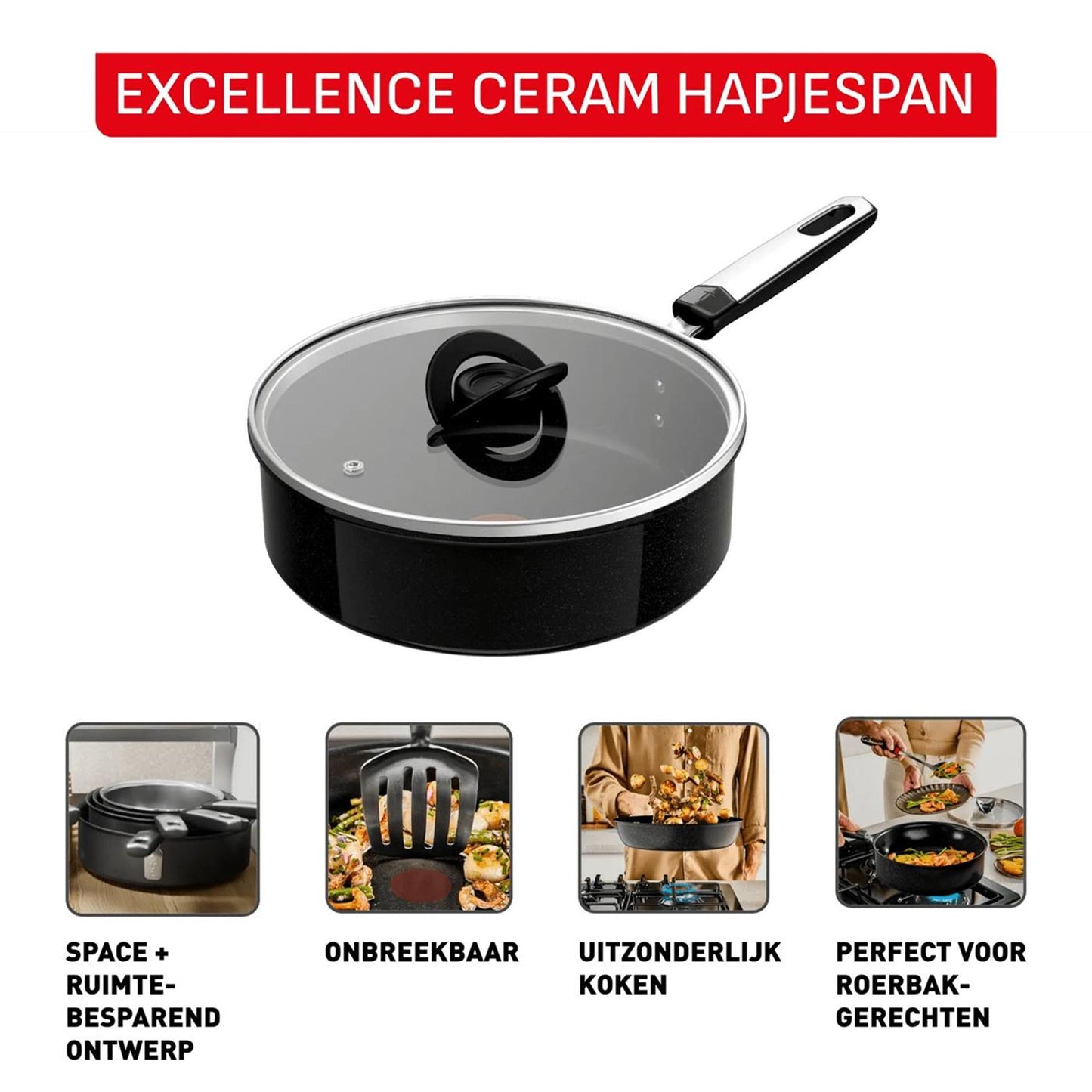 Padella in ceramica Tefal Excellence ø24cm