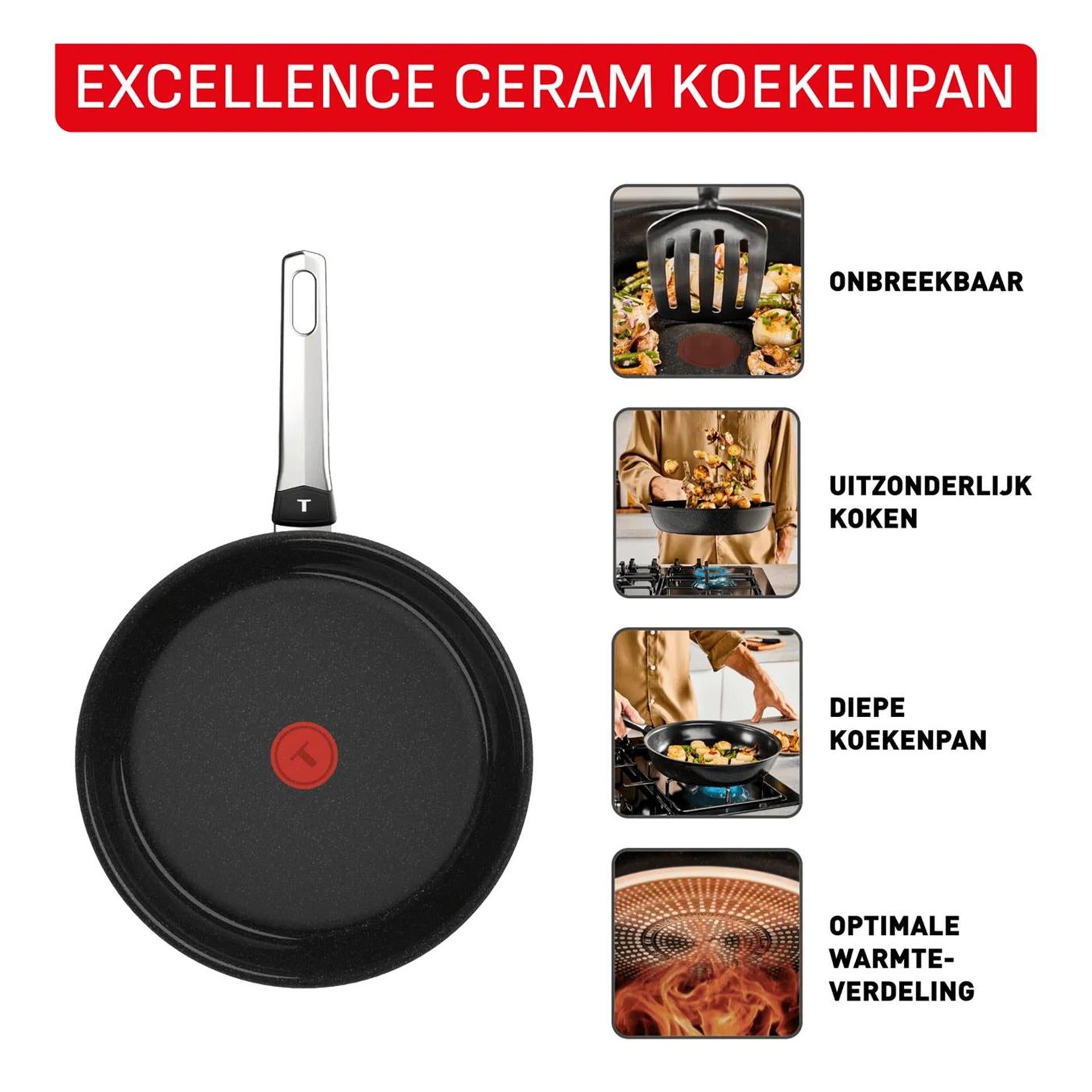 Padella in ceramica Tefal Excellence 30 cm
