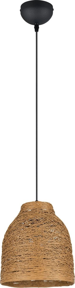 Rl live your light reality joeline - hanglamp - zwart mat - excl. 1x e27 4 w - plafondbevestiging - in hoogte verstelbaar - casalum