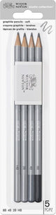 Winsor newton 0490004 studio collection grafietpotloden set – hb, 2b, 4b, 8b + gum | schets- tekenpotloden