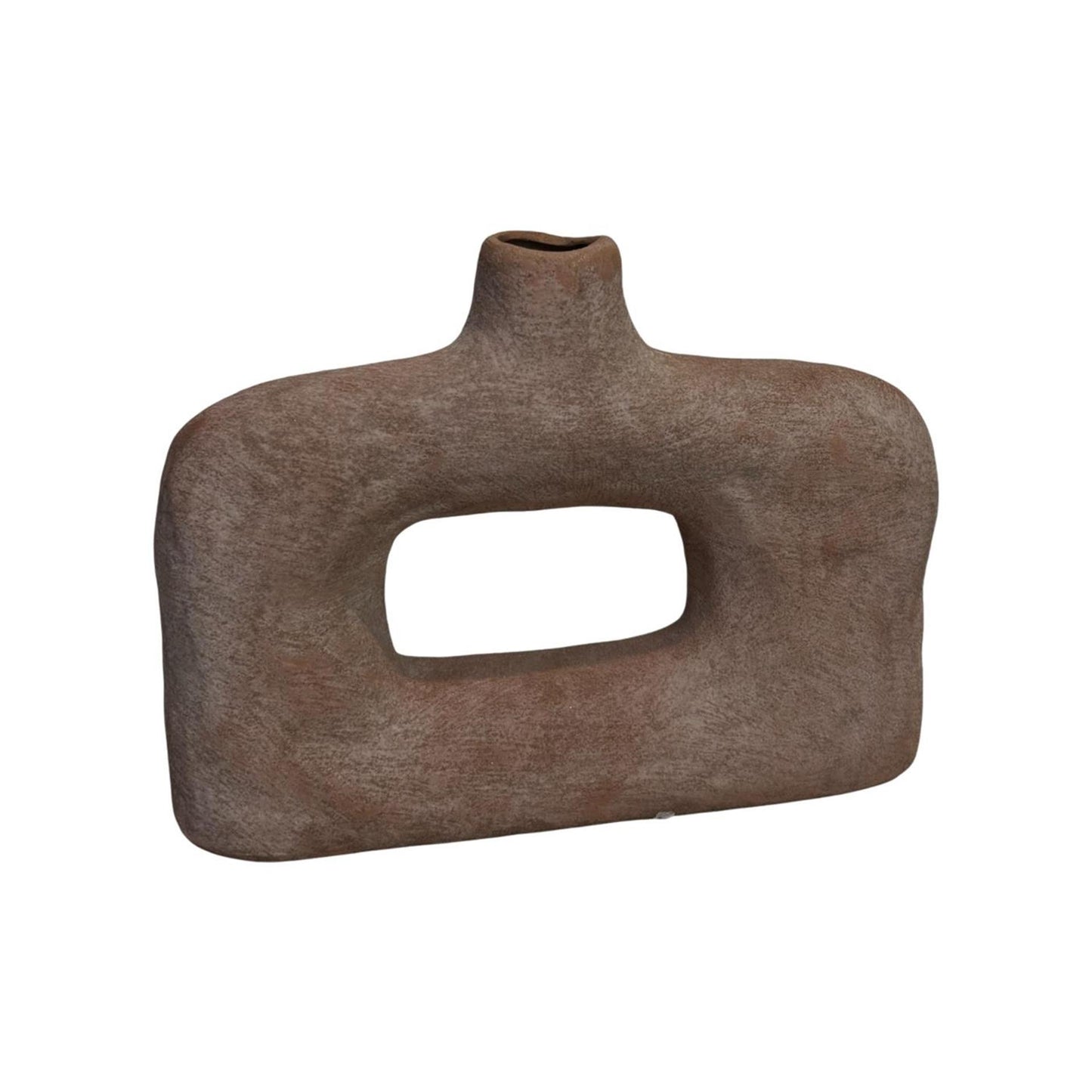 Vaso atmosfera signorile pipo in terracotta beige 29x8x21,5 cm